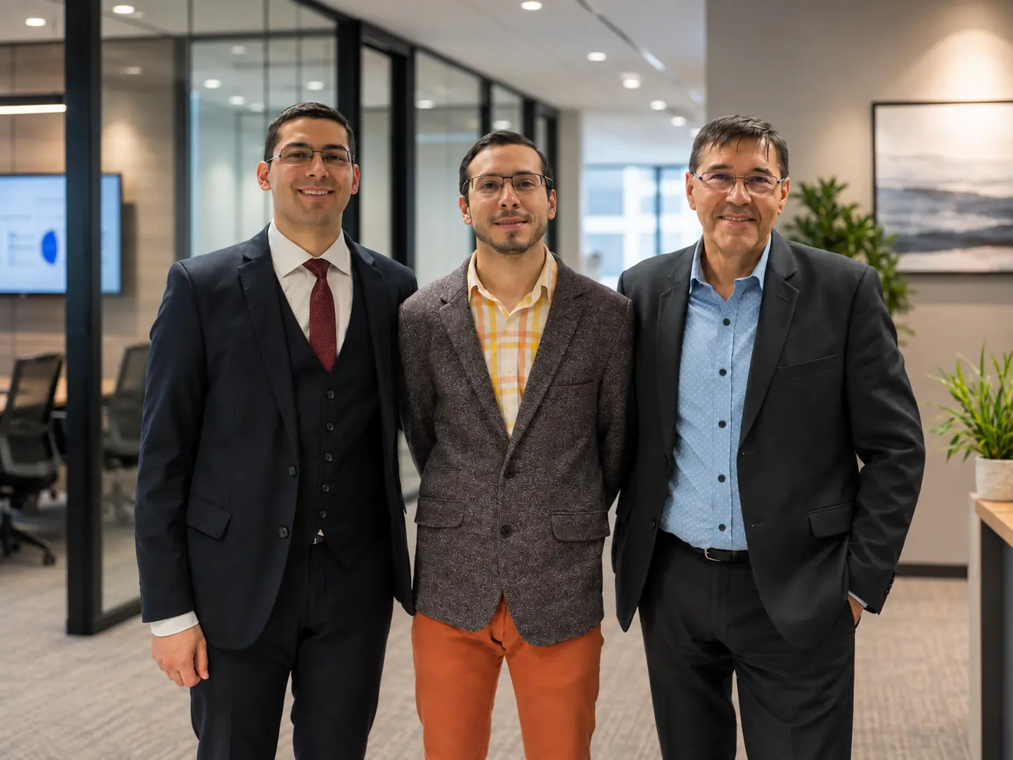 Parte del equipo directivo de Estudio Sánchez Salas